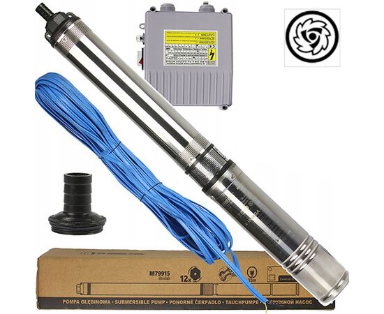 Cevna potopna črpalka 900 W 4200 L / uro 84 m 98 mm 1 - TISTO