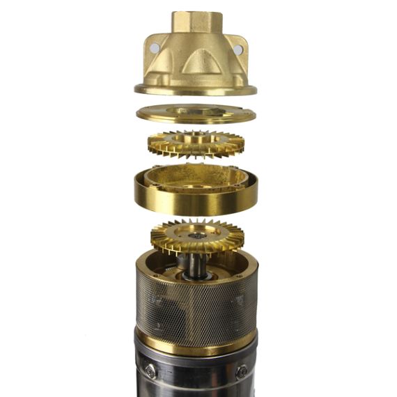 Potopna turbinska cevna črpalka 1100 W 3000 L / uro 96 mm 90 m 3 - TISTO Potopna turbinska cevna črpalka 1100 W 3000 L / uro 96 mm 90 m 3 - TISTO