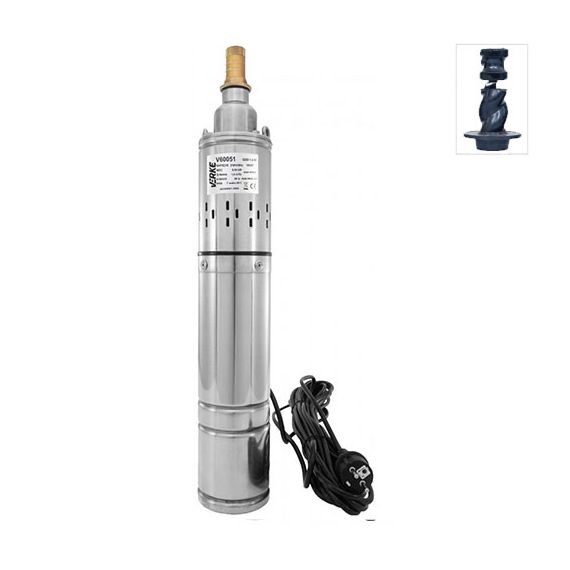 Cevna potopna črpalka 550 W 1800 L / uro 50 m 100 mm - 1 | TISTO Cevna potopna črpalka 550 W 1800 L / uro 50 m 100 mm - 1 | TISTO