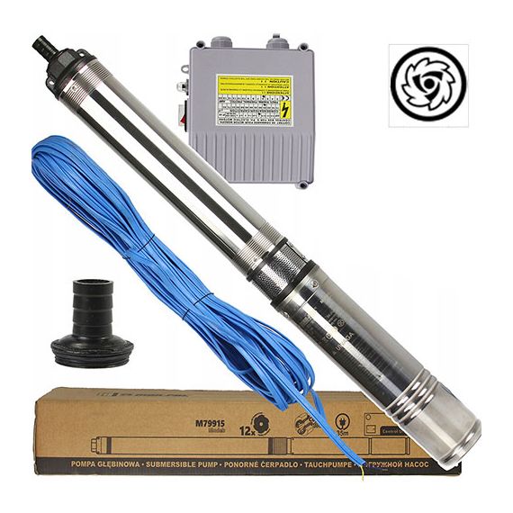 Cevna potopna črpalka 900 W 4200 L / uro 84 m 98 mm 1 - TISTO