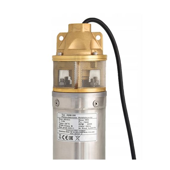 Cevna potopna črpalka 750 W 2700 L / uro 60 m 98 mm 2 - TISTO Cevna potopna črpalka 750 W 2700 L / uro 60 m 98 mm 2 - TISTO