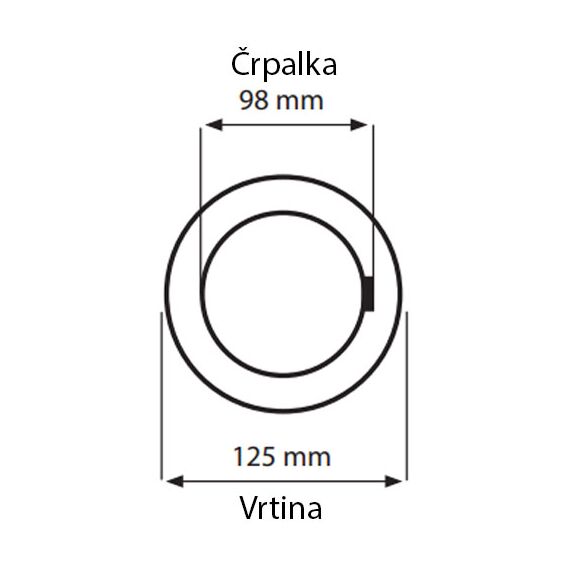 Cevna potopna črpalka 4000 W 18000 L / uro 123 m 98 mm 400 V 6 - TISTO Cevna potopna črpalka 4000 W 18000 L / uro 123 m 98 mm 400 V 6 - TISTO
