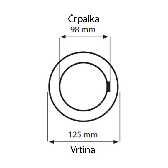 Cevna potopna črpalka 4000 W 26100 L / uro 75 m 98 mm 400 V 6 - TISTO Cevna potopna črpalka 4000 W 26100 L / uro 75 m 98 mm 400 V 6 - TISTO