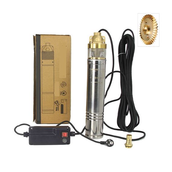 Potopna turbinska cevna črpalka 1100 W 3000 L / uro 96 mm 90 m 1 - TISTO Potopna turbinska cevna črpalka 1100 W 3000 L / uro 96 mm 90 m 1 - TISTO